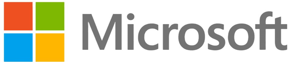 Microsoft 후원사 로고