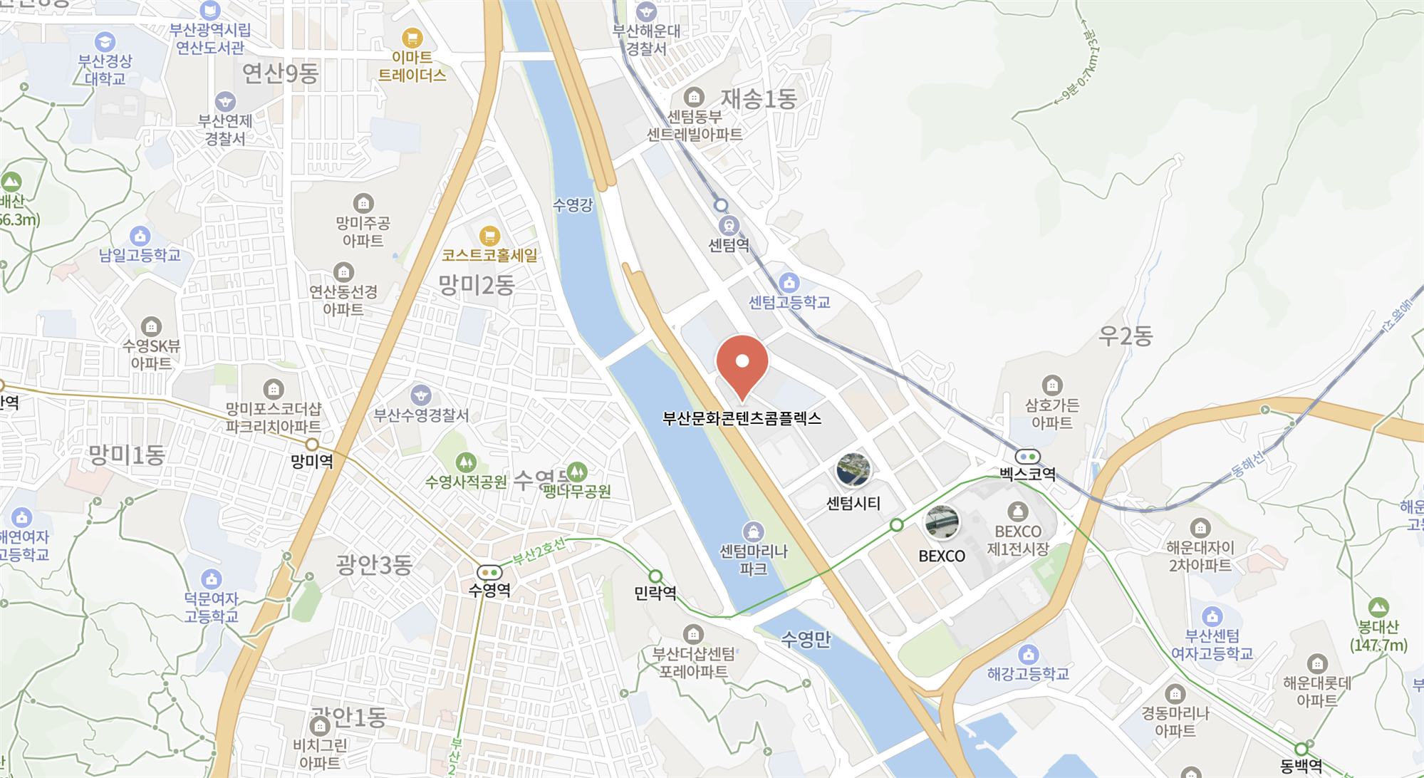 부산문화콘텐츠 콤플렉스 5층 약도